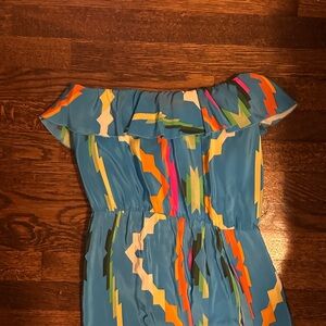 Amanda Uprichard 100% silk Strapless midi Dress